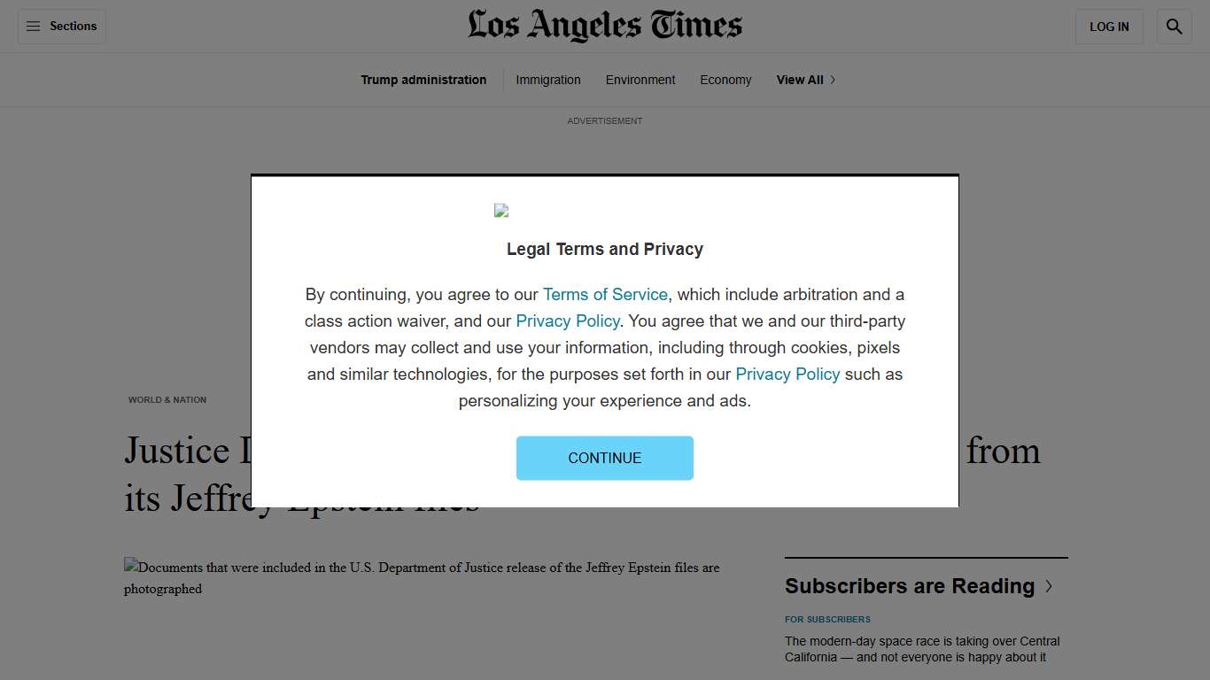 Justice Department says it's releasing 3 million pages from its Jeffrey Epstein files - Los Angeles Times